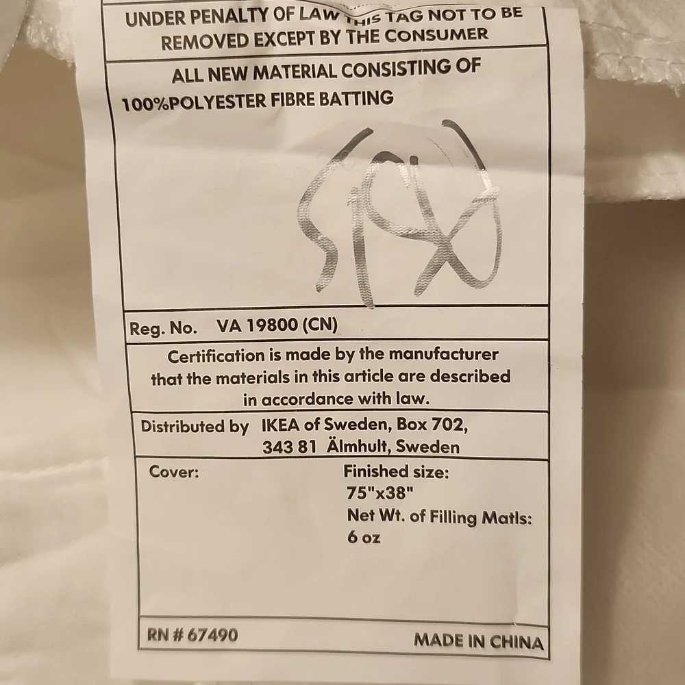 IKEA SKYDDA LATT TWIN SIZE MATRESS PAD